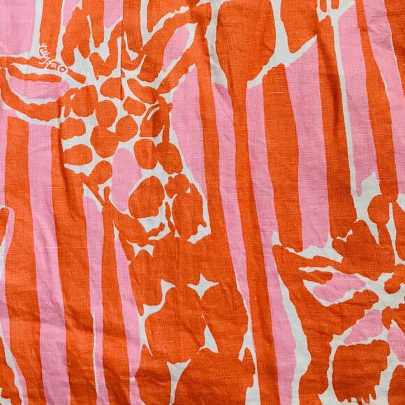 Lilly Pulitzer X Target Orange Pink Giraffe Dress Size 8 - Picture 5 of 5